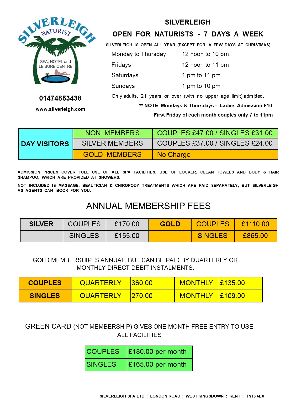 Membership pricing 2025