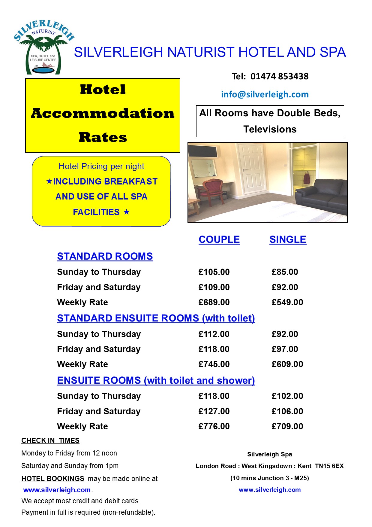 Hotel pricing 2021